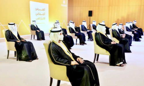 ആ​ദ്യ വെ​ർ​ച്വ​ൽ സ​മൂ​ഹ വി​വാ​ഹ​ത്തി​ൽ പ​​ങ്കെ​ടു​ത്ത്​​ ശൈ​ഖ്​ മു​ഹ​മ്മ​ദ്​