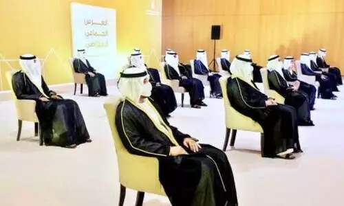 ആ​ദ്യ വെ​ർ​ച്വ​ൽ സ​മൂ​ഹ വി​വാ​ഹ​ത്തി​ൽ പ​​ങ്കെ​ടു​ത്ത്​​ ശൈ​ഖ്​ മു​ഹ​മ്മ​ദ്​