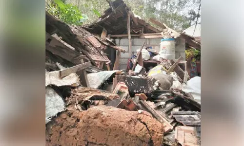 കരിങ്കൽ ക്വാറിയിൽ സ്​ഫോടനം: വീട് തകർന്നു