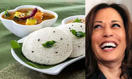 ഇഡ്ഡലിയും സാമ്പാറും ഇഷ്ടപ്പെടുന്ന കമല ഹാരിസ്