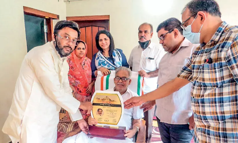 വി.എം. കുട്ടിയെ ആദരിച്ചു