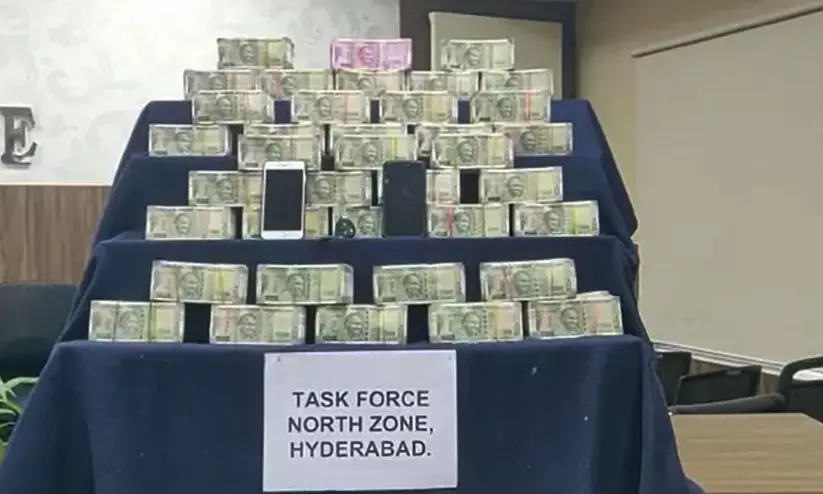 തെലങ്കാനയിൽ ബി.ജെ.പി സ്ഥാനാർഥിയുടെ ബന്ധു കാറിൽ കടത്തിയ ഒരുകോടി രൂപ പിടിച്ചു