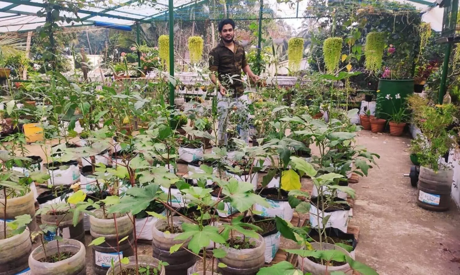 മട്ടുപ്പാവിനെ പച്ച പുതപ്പിച്ചാലോ​?  ഇതാ സുധിനി​െൻറ മാതൃക