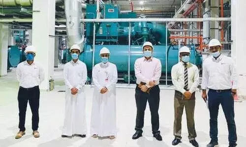 അകത്തും പുറത്തും തണുപ്പ്, എജുക്കേഷൻ സിറ്റി സ്റ്റേഡിയത്തിൽ ഡി.സി പ്ലാൻറ് ഒരുങ്ങുന്നു അകത്തും പുറത്തും തണുപ്പ്, എജുക്കേഷൻ സിറ്റി സ്റ്റേഡിയത്തിൽ ഡി.സി പ്ലാൻറ് ഒരുങ്ങുന്നു