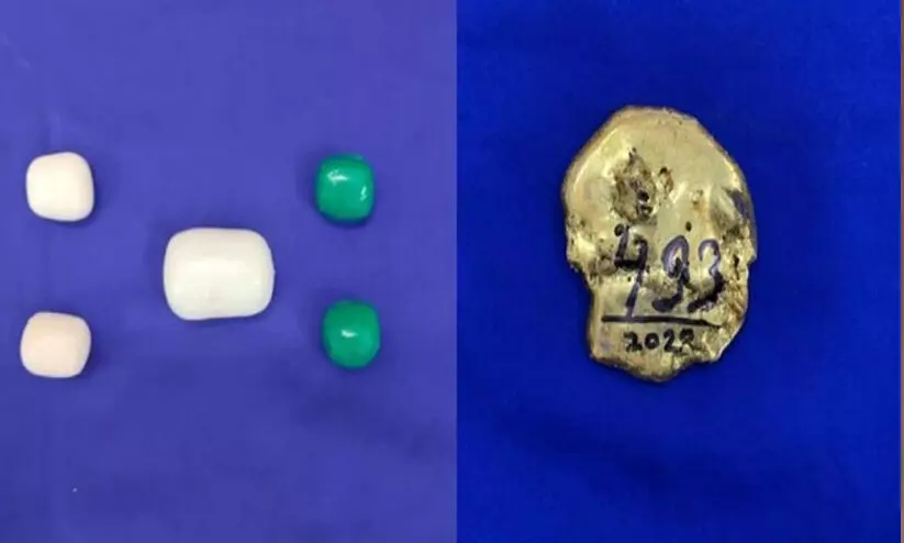 ചെന്നൈ വിമാനത്താവളത്തിൽ വീണ്ടും വൻ സ്വർണവേട്ട; സ്വർണ പേസ്റ്റ് പിടിച്ചെടുത്തു ചെന്നൈ വിമാനത്താവളത്തിൽ വീണ്ടും വൻ സ്വർണവേട്ട; സ്വർണ പേസ്റ്റ് പിടിച്ചെടുത്തു