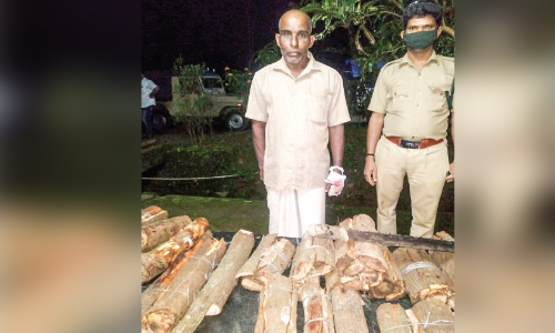 നായാട്ടുകുണ്ട് വനത്തിൽ ചന്ദനമോഷ്​ടാക്കളും വനപാലകരും ഏറ്റുമുട്ടി; ബീറ്റ് ഓഫിസര്‍ക്ക് പരിക്ക്