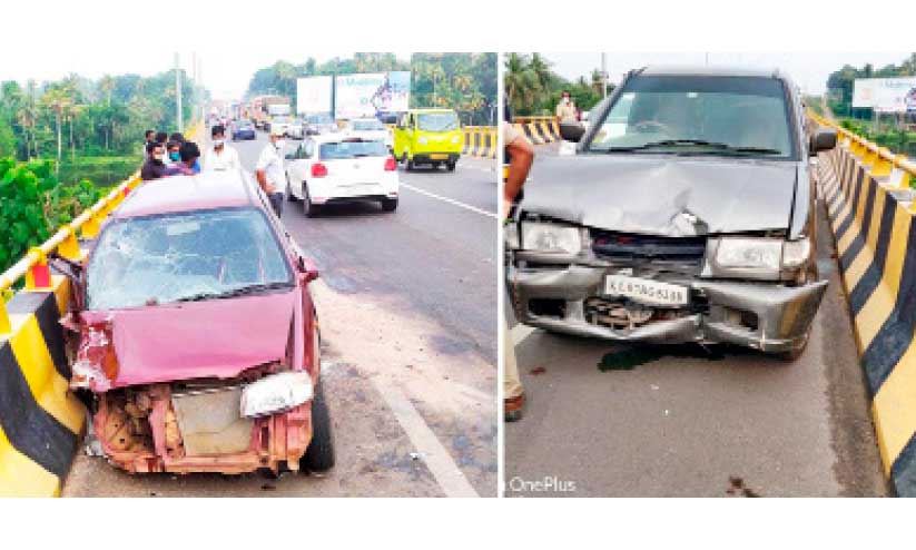 കാറുകൾ കൂട്ടിയിടിച്ച് മൂന്ന് പേർക്ക് പരിക്ക് കാറുകൾ കൂട്ടിയിടിച്ച് മൂന്ന് പേർക്ക് പരിക്ക്