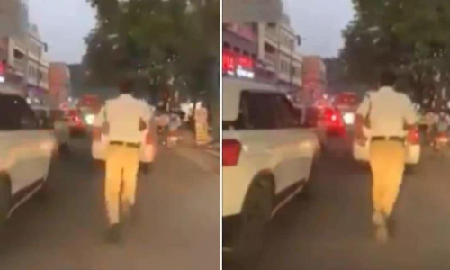 ആ ഒാട്ടം ഞങ്ങളുടെ ഹൃദയത്തിലേക്ക്​;   പൊലീസുകാര​​െൻറ ആത്മാർഥതക്ക്​ കയ്യടിച്ച്​ ലോകം