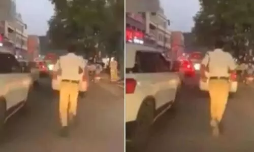 ആ ഒാട്ടം ഞങ്ങളുടെ ഹൃദയത്തിലേക്ക്​;   പൊലീസുകാര​​െൻറ ആത്മാർഥതക്ക്​ കയ്യടിച്ച്​ ലോകം