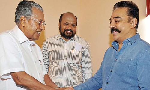 ഉലകനായകന്​ പിറന്നാൾ ആശംസകളുമായി മുഖ്യമന്ത്രി പിണറായി വിജയൻ