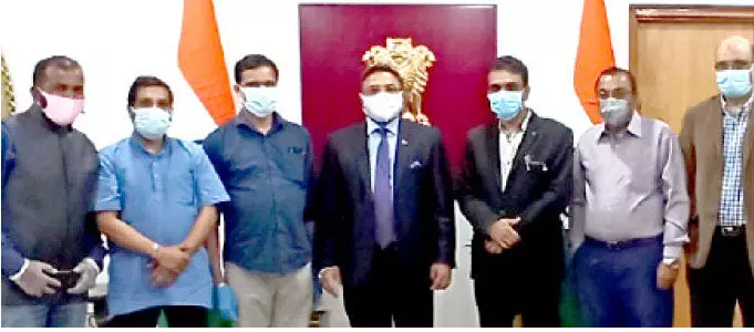 കെ.ഇ.എ ഭാരവാഹികൾ അംബാസഡറുമായി കൂടിക്കാഴ്ച നടത്തി കെ.ഇ.എ ഭാരവാഹികൾ അംബാസഡറുമായി കൂടിക്കാഴ്ച നടത്തി