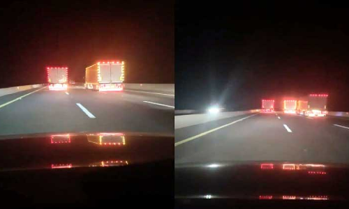 യാം​ബു-​മ​ദീ​ന ഹൈ​വേ​യി​ൽ ഭീ​ഷ​ണി​യാ​യി ട്ര​ക്കു​ക​ളു​ടെ മ​ത്സ​ര​യോ​ട്ടം