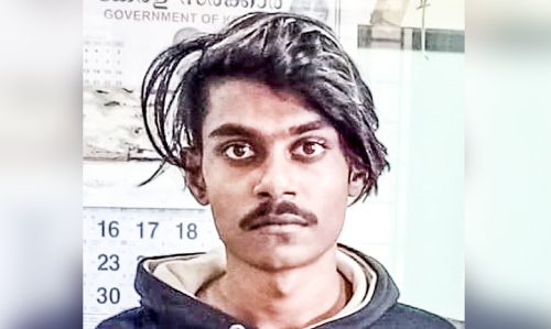 ക​ഞ്ചാ​വു​മാ​യി യു​വാ​വ്​ പി​ടി​യി​ൽ