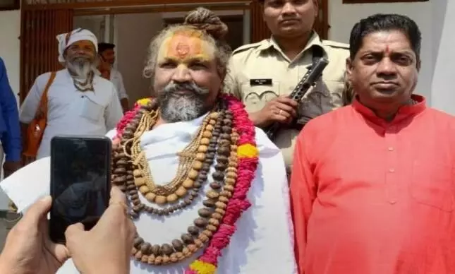 Computer Baba held during demolition drive at his Indore ashram
