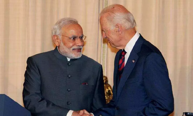 ബൈഡനും മോദിയും
