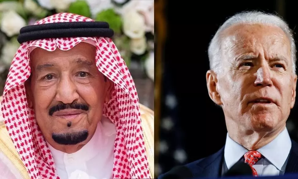 ജോ ബൈഡനെ സൽമാൻ രാജാവ് അഭിനന്ദിച്ചു ജോ ബൈഡനെ സൽമാൻ രാജാവ് അഭിനന്ദിച്ചു