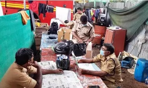 പരിമിതിയിൽ വീർപ്പുമുട്ടി പത്തനാപുരം അഗ്​നിശമനസേന നിലയം