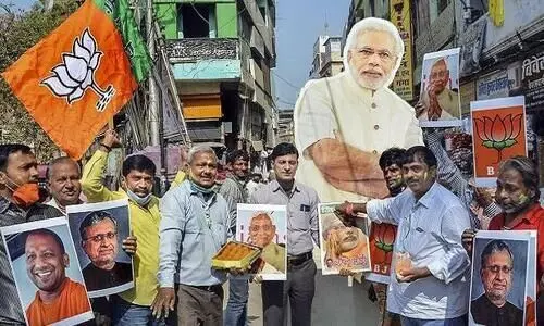 ആഘോഷം അനിശ്ചിതത്വത്തിൽ: ഒ​ന്നി​ലും ഒ​രു​റ​പ്പു​മി​ല്ലാ​തെ ബി.​ജെ.​പി ആ​സ്​​ഥാ​നം