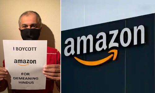 ഡോർമാറ്റുകളിലും അടിവസ്​ത്രങ്ങളിലും ഹിന്ദു ദൈവങ്ങൾ; ആമസോൺ ബഹിഷ്​കരിക്കാൻ ആഹ്വാനം