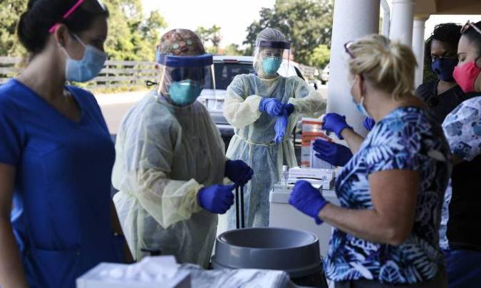 ഒറ്റ ദിവസം രോഗികൾ രണ്ട് ലക്ഷത്തോളം; യു.എസിൽ കോവിഡിന്റെ കുതിപ്പ് ഒറ്റ ദിവസം രോഗികൾ രണ്ട് ലക്ഷത്തോളം; യു.എസിൽ കോവിഡിന്റെ കുതിപ്പ്
