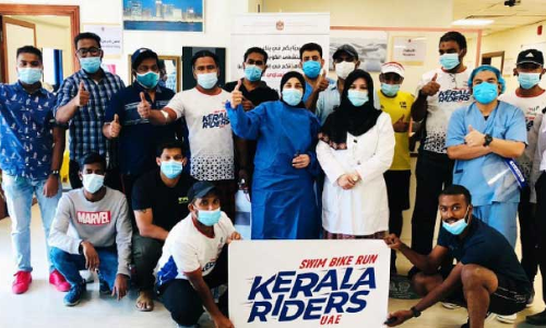 കേ​ര​ള റൈ​ഡേ​ഴ്​​സ് ടീം ​ര​ക്ത​ദാ​നം ന​ട​ത്തി