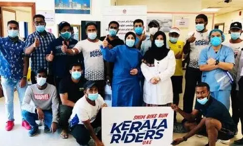 കേ​ര​ള റൈ​ഡേ​ഴ്​​സ് ടീം ​ര​ക്ത​ദാ​നം ന​ട​ത്തി