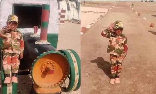 സൈനികരെ സല്യൂട്ട് ചെയ്ത് വൈറലായ നംഗ്യാൽ ഇനി ചൂഷൂളിലെ കുട്ടിപ്പട്ടാളക്കാരൻ