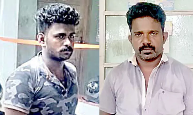 തട്ടുകടയുടെ മറവിൽ കഞ്ചാവ് വിൽപന; രണ്ടുപേർ അറസ്റ്റിൽ തട്ടുകടയുടെ മറവിൽ കഞ്ചാവ് വിൽപന; രണ്ടുപേർ അറസ്റ്റിൽ