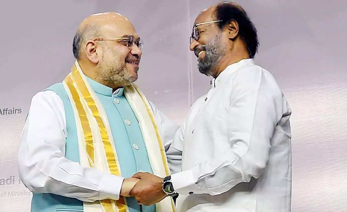 തമിഴ്നാട്ടിൽ കണ്ണുവെച്ച് ബി.ജെ.പി; രജനീകാന്തുമായി കൂടിക്കാഴ്ചയ്ക്ക് സമയം ചോദിച്ച് അമിത് ഷാ തമിഴ്നാട്ടിൽ കണ്ണുവെച്ച് ബി.ജെ.പി; രജനീകാന്തുമായി കൂടിക്കാഴ്ചയ്ക്ക് സമയം ചോദിച്ച് അമിത് ഷാ