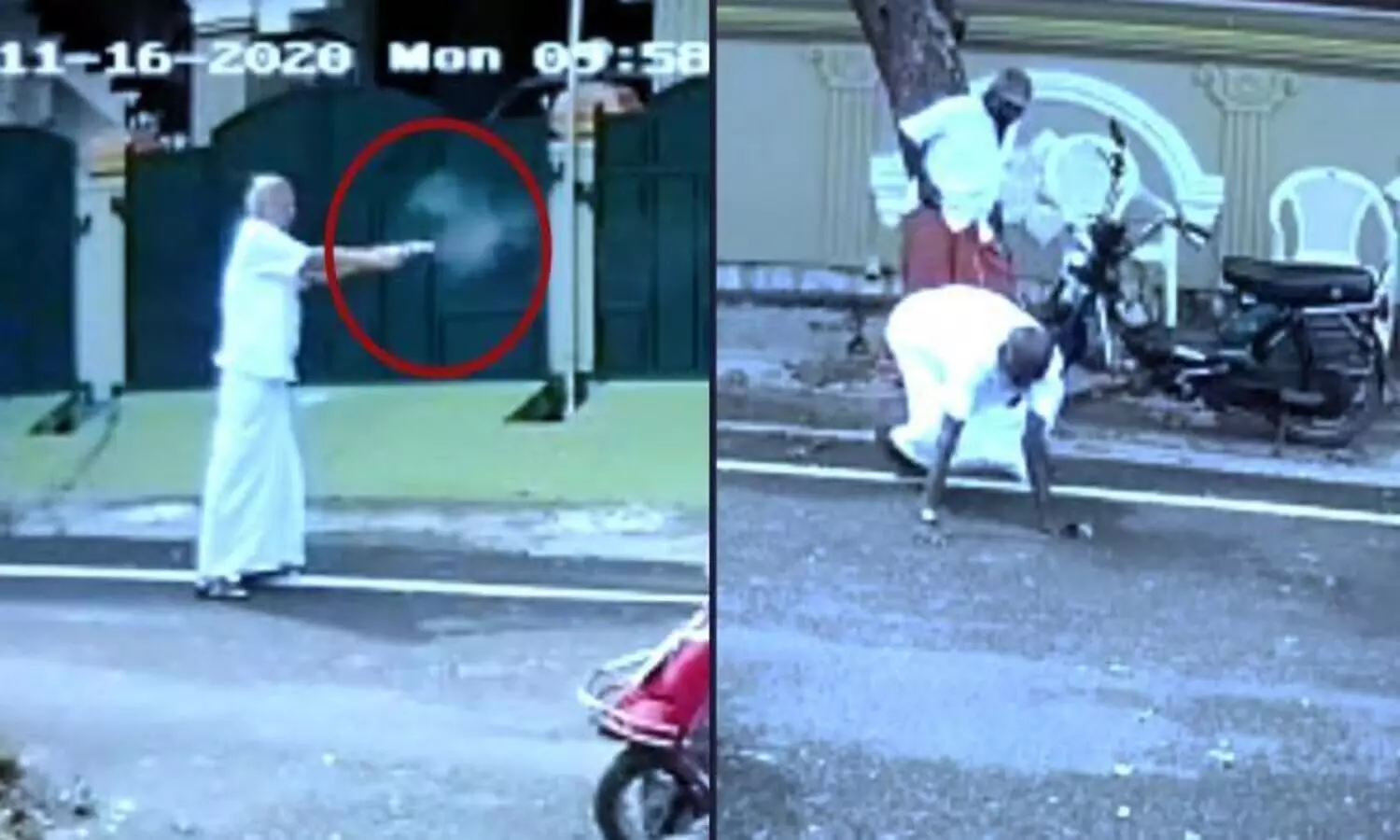 ഭൂമിതർക്കം; പട്ടാപ്പകൽ രണ്ടുപേർക്ക് നേരെ വെടിയുതിർത്ത് 80കാരൻ