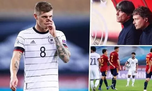 മതി, വയറുനിറഞ്ഞു; സ്​പെയിനിനെതിരെ ആറുഗോളിൻെറ റെക്കോർഡ്​ തോൽവി വഴങ്ങി ജർമനി