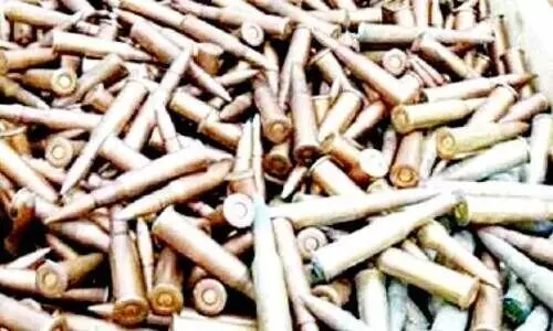 അബ്​ദലിയിൽ വെടിയുണ്ടകൾ ഉപേക്ഷിച്ച നിലയിൽ