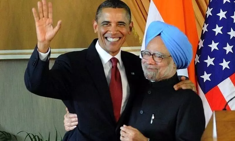 Barack Obama and Manmohan Singh