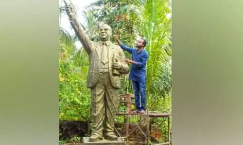 പയ്യന്നൂരിൽ ഡോ. അംബേദ്കറുടെ പ്രതിമയൊരുങ്ങുന്നു