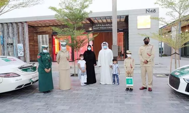 ഒ​മ്പ​തു​കാ​ര​ൻ പൊ​ലീ​സാ​യി, സ​ന്തോ​ഷ​ത്തി​ൽ മ​തി​മ​റ​ന്ന് സൗ​ദ്