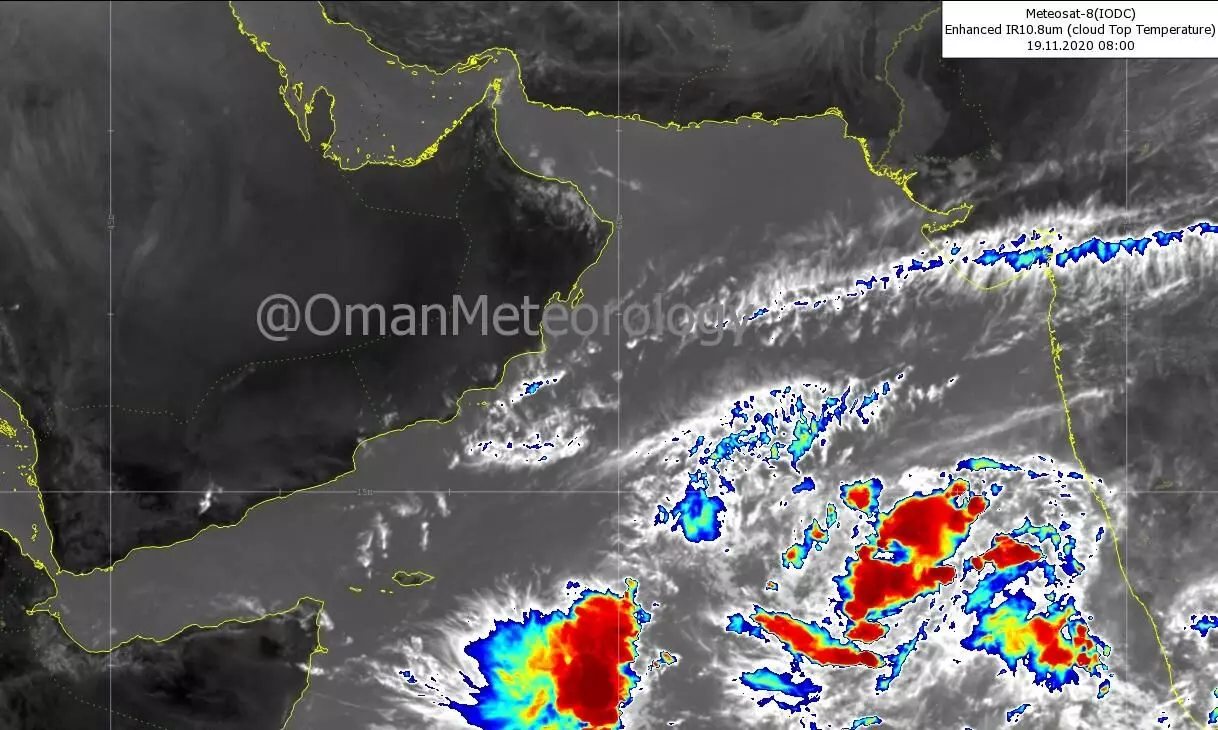 അ​റ​ബി​ക്ക​ട​ലി​ൽ ന്യൂ​ന​മ​ർ​ദം ശ​ക്​​തി​യാ​ർ​ജി​ക്കു​ന്നു; 48 മണിക്കൂറിനുള്ളിൽ തീവ്രമാകും
