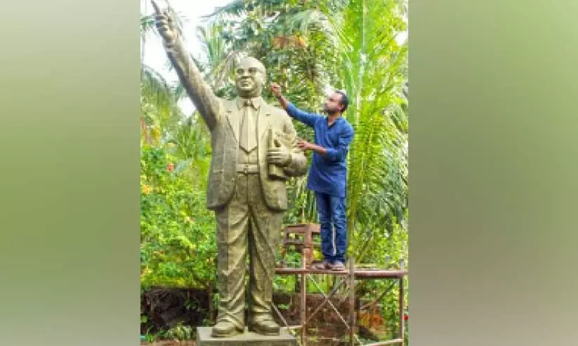 പയ്യന്നൂരിൽ ഡോ. അംബേദ്കറുടെ പ്രതിമയൊരുങ്ങുന്നു
