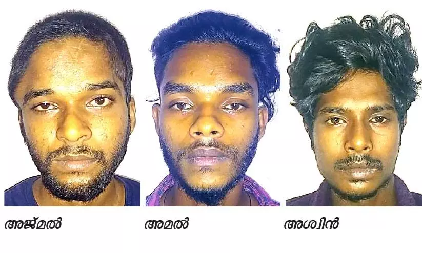 സെക്യൂരിറ്റി ജീവനക്കാരനെ ആക്രമിച്ച സംഭവം: ഗുണ്ടസംഘം അറസ്റ്റിൽ സെക്യൂരിറ്റി ജീവനക്കാരനെ ആക്രമിച്ച സംഭവം: ഗുണ്ടസംഘം അറസ്റ്റിൽ