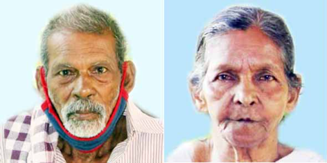 ദമ്പതികൾ വീടിനു മുന്നിൽ തൂങ്ങിമരിച്ച നിലയിൽ ദമ്പതികൾ വീടിനു മുന്നിൽ തൂങ്ങിമരിച്ച നിലയിൽ