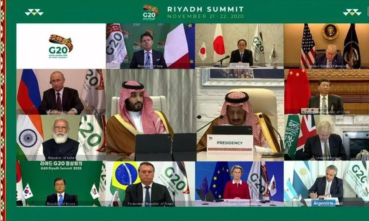 ജി20 ദ്വിദിന ഉച്ചകോടിക്ക്​ റിയാദിൽ ഉജ്ജ്വല തുടക്കം