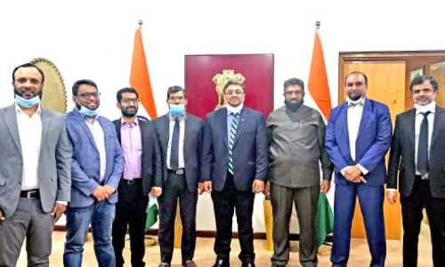 ഇന്ത്യൻ മുസ്​ലിം അസോസിയേഷൻ ഭാരവാഹികൾ അംബാസഡറെ കണ്ടു