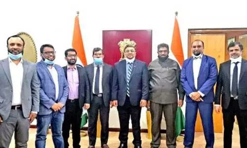 ഇന്ത്യൻ മുസ്​ലിം അസോസിയേഷൻ ഭാരവാഹികൾ അംബാസഡറെ കണ്ടു