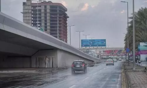 കാലാവസ്ഥ മാറ്റം കുറിച്ച്​ സൗദിയിൽ വ്യാപക മഴ