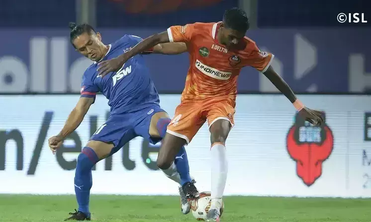 മൂന്നു മിനിറ്റിനിടെ രണ്ടുഗോൾ, ആദ്യം അടിച്ച ബംഗളൂരുവിനെ തിരിച്ചടിച്ച്​ ഗോവ