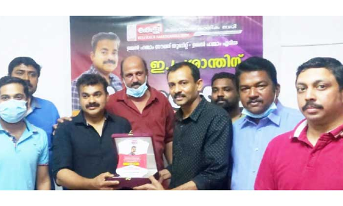 പ്ര​ശാ​ന്തി​ന്‌ കേ​ളി യാ​ത്ര​യ​യ​പ്പ് ന​ൽ​കി