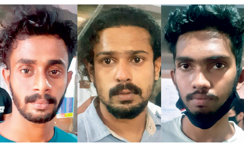 കഞ്ചാവും മയക്കുമരുന്നുമായി മൂന്നു യുവാക്കൾ പിടിയിൽ കഞ്ചാവും മയക്കുമരുന്നുമായി മൂന്നു യുവാക്കൾ പിടിയിൽ