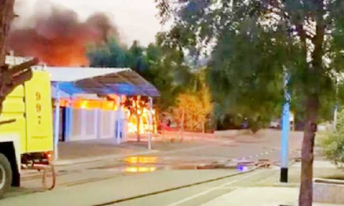 ഹത്തയിൽ വീടിന് തീപിടിച്ചു: ആളപായമില്ല