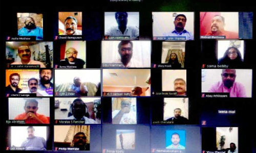 സി​ബു പു​ലി​യൂ​രി​ന് ജി.​പി.​സി.​സി യാ​ത്ര​യ​യ​പ്പ്​ ന​ൽ​കി