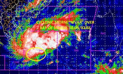 നിവർ അതിതീവ്ര ചുഴലിക്കാറ്റാകും; ബുധനാഴ്ച വൈകീട്ടോടെ തീരം തൊടും നിവർ അതിതീവ്ര ചുഴലിക്കാറ്റാകും; ബുധനാഴ്ച വൈകീട്ടോടെ തീരം തൊടും