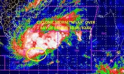 നിവർ അതിതീവ്ര ചുഴലിക്കാറ്റാകും; ബുധനാഴ്ച വൈകീട്ടോടെ തീരം തൊടും